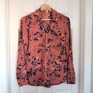 Express Womens Small Floral Blouse